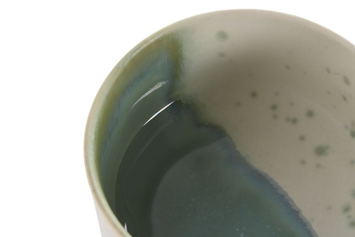 DKD Home Decor Bol de Porcelana Jade 24 Verde y Blanco