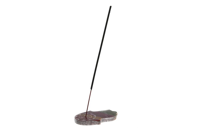 DKD Home Decor Soporte de Incienso de Piedra Tallada Multicolor