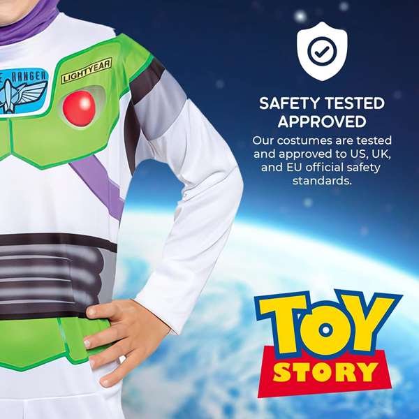 Disney Disfraz Toy Story 4 Buzz Classic Talla 7-8 Años