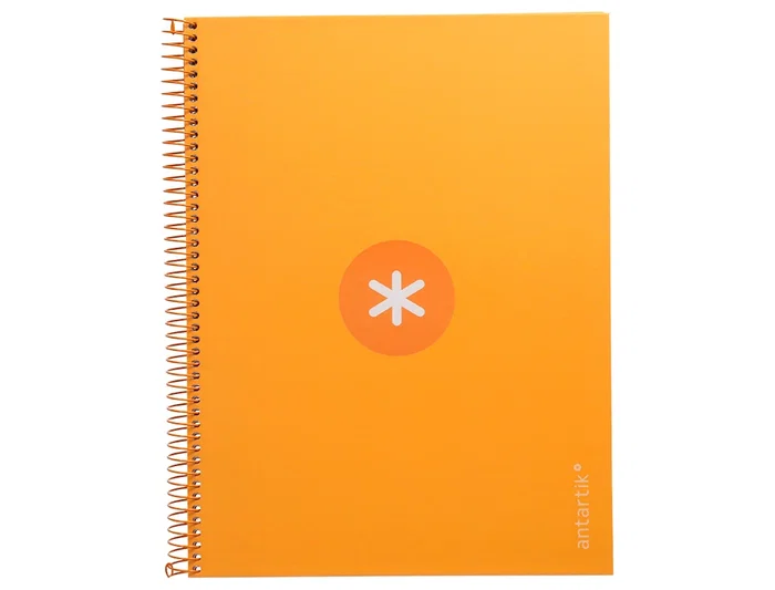 Antartik Cuaderno Espiral A4 Micro Tapa Forrada 80 Hojas 90gr Horizontal Mostaza