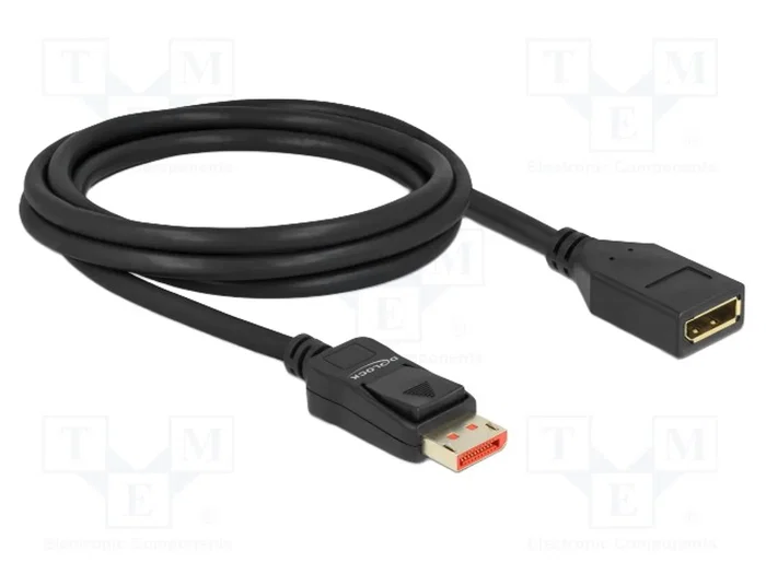 DeLOCK Cable de extensión DisplayPort 8K 60 Hz 2 m 87071 black