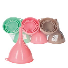 Vassary Set de 3 embudos de plástico Retráctil de 6u