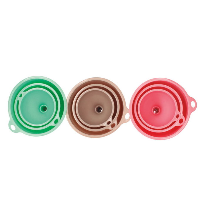 Vassary Set de 3 embudos de plástico Retráctil de 6u Vassary Set de 3 embudos de plástico Retráctil de 6u