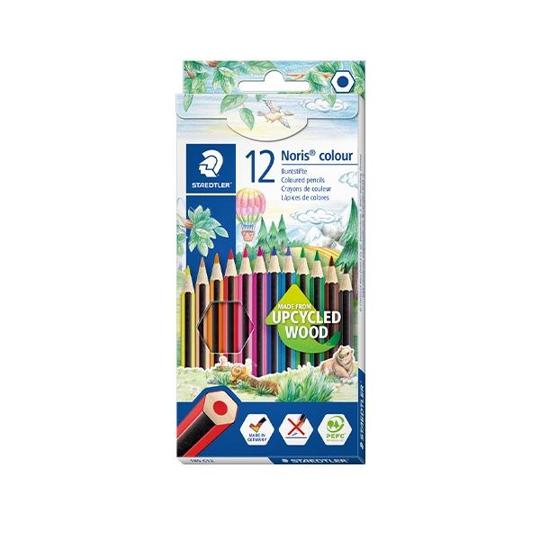 Staedtler Noris Colour Wopex Lápices de Colores Ecológicos, 12 Colores Surtidos
