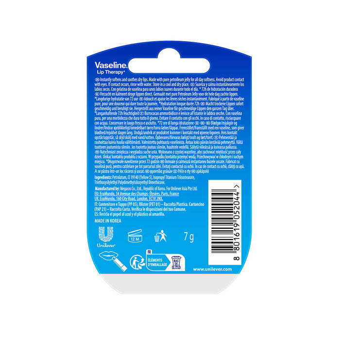 Vaseline Bálsamo Labial Original 7 gr