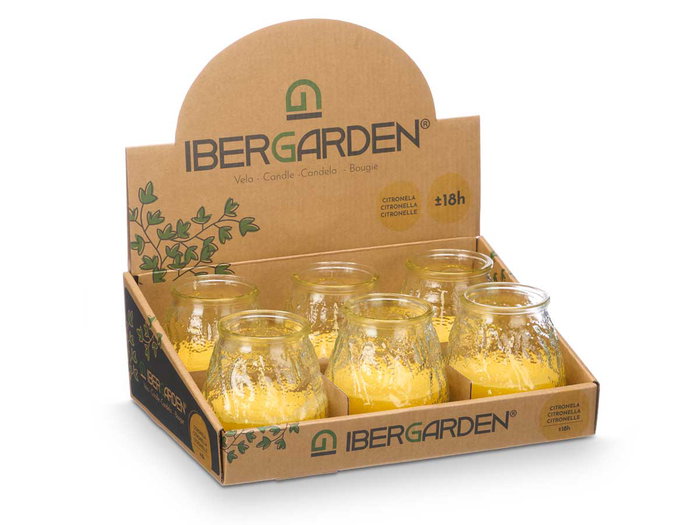 Ibergarden Vela Citronela Relieve Transparente