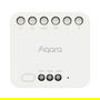 Aqara DCM-K01 Dual Relay Controller T2, Alámbrico ZigBee, 100-250V AC, 50/60Hz, Blanco, Funciona con Apple Siri, Control de carga 30W