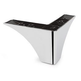 Q&Q Pata Escuadra Plástico ARDA 160x160 H100 Cromo Recubierta Lamina Cromo