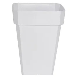 Riviera Jardinera Cuadrada RIV3580794053026 Plástico Blanco Altura 53 cm