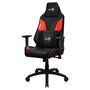 Aerocool Silla Gaming Admiral Negra Roja ADMIRALBR, Diseño Ergonómico, Transpirable, hasta 150kg