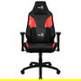 Aerocool Silla Gaming Admiral Negra Roja ADMIRALBR, Diseño Ergonómico, Transpirable, hasta 150kg
