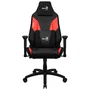 Aerocool ADMIRALBR Silla Gaming Reclinable Negra y Roja con Tecnología AIR, Reposabrazos 2D Ajustables y Cojín Lumbar, para hasta 150 kg