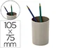 Archivo 2000 Cubilete portalapices gris opaco plastico 100% reciclado diametro 75 mm alto 105 mm