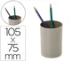 Archivo 2000 Cubilete portalapices gris opaco plastico 100% reciclado diametro 75 mm alto 105 mm