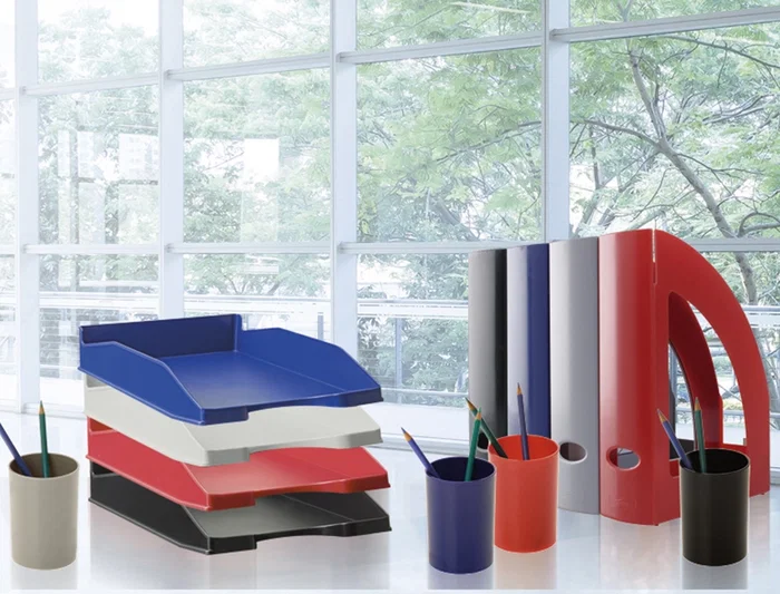 Archivo 2000 Cubilete portalapices gris opaco plastico 100% reciclado diametro 75 mm alto 105 mm