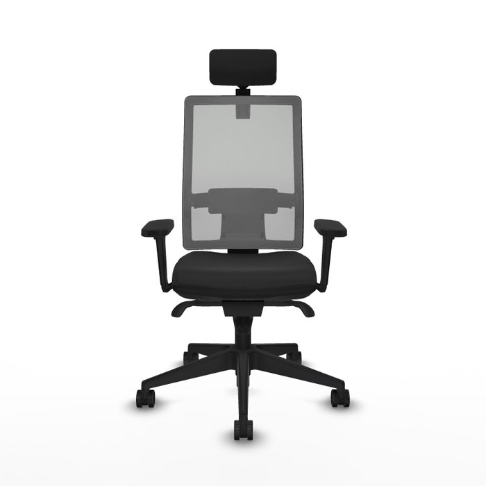 PIQUERAS Y CRESPO Silla de oficina Horna con mecanismo Sincro, Negro y Gris PIQUERAS Y CRESPO Silla de oficina Horna con mecanismo Sincro, Negro y Gris