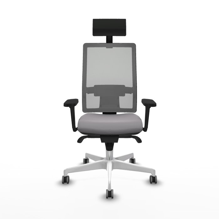 PIQUERAS Y CRESPO Silla de oficina Horna Gris con Mecanismo Sincro PIQUERAS Y CRESPO Silla de oficina Horna Gris con Mecanismo Sincro