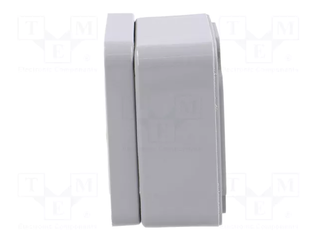 BOPLA Caja de conexiones gris con prensaestopas