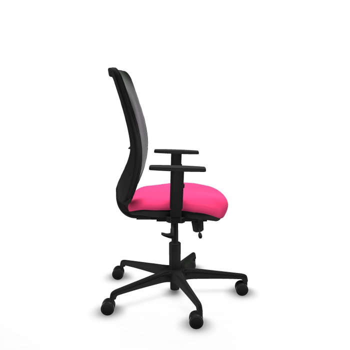 PIQUERAS Y CRESPO Silla de oficina Zulema Rosa y Negro