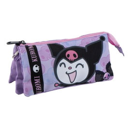 Cerdá Estuche Portatodo Hello Kitty Kuromi 3 Compartimentos Púrpura