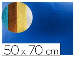 Liderpapel Goma eva metalizada azul 50x70 cm 2 mm