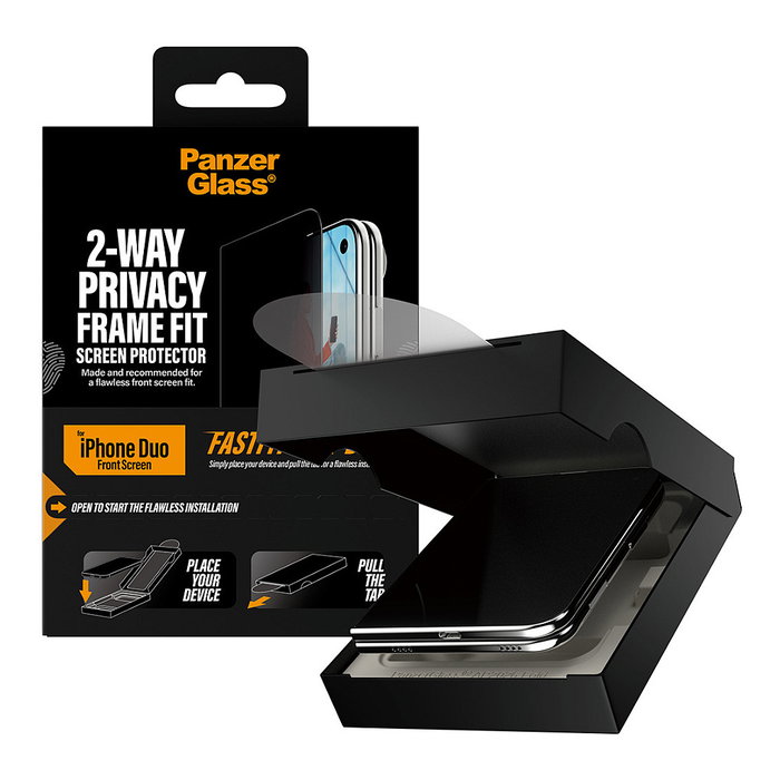 PanzerGlass Protector de pantalla con privacidad de 2 vías para iPhone Duo