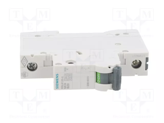 SIEMENS 5SL6120-6 Interruptor magnetotérmico 1 polo 20A Caract B SIEMENS 5SL6120-6 Interruptor magnetotérmico 1 polo 20A Caract B