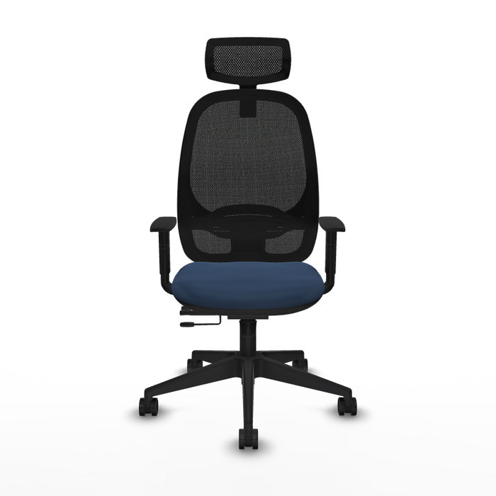 PIQUERAS Y CRESPO Silla de oficina Cilanco Azul marino y Negro