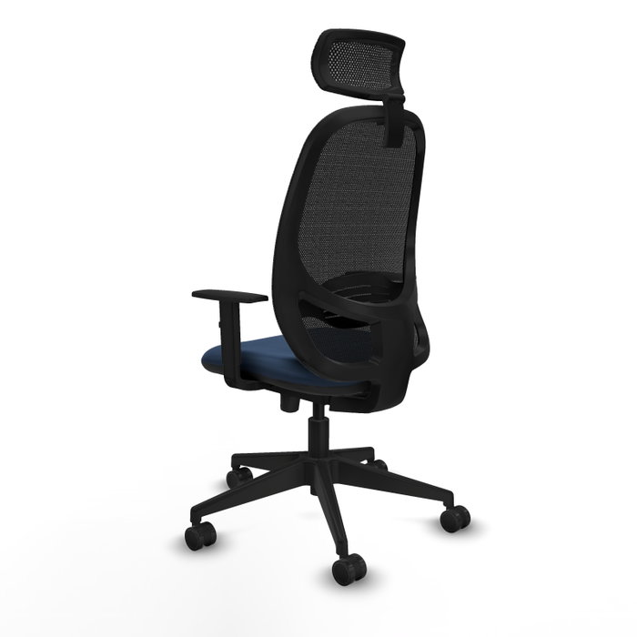 PIQUERAS Y CRESPO Silla de oficina Cilanco Azul marino y Negro
