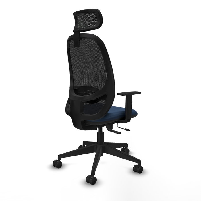PIQUERAS Y CRESPO Silla de oficina Cilanco Azul marino y Negro