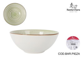 Santa Clara Cuencos de Cereales Monaco Loop Verde de 16 cm (Pack de 24) de la colección LOOP