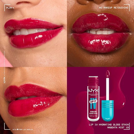 Nyx Professional Make Up LIP IV Hydrating Gloss Stain Magent Nyx Professional Make Up LIP IV Hydrating Gloss Stain Magent