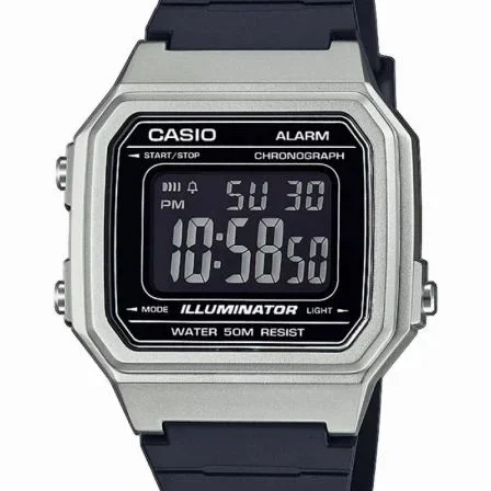 Reloj Digital Casio Collection Men W-217HM-7BVEF/ 43mm/ Plata