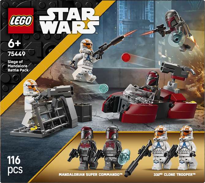 Lego Star Wars - Juego de Construcción Pack de Combate: Asedio de Mandalore, Edad Recomendada 6 Años Lego Star Wars - Juego de Construcción Pack de Combate: Asedio de Mandalore, Edad Recomendada 6 Años