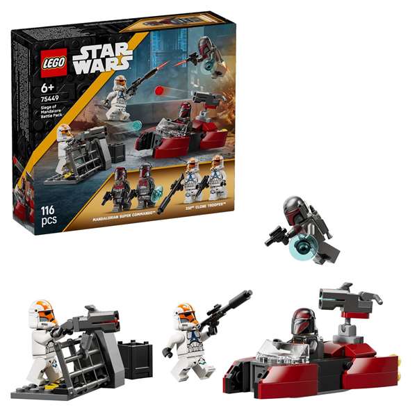 Lego Star Wars - Juego de Construcción Pack de Combate: Asedio de Mandalore, Edad Recomendada 6 Años Lego Star Wars - Juego de Construcción Pack de Combate: Asedio de Mandalore, Edad Recomendada 6 Años