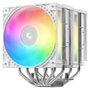 DeepCool AG620 G2 WH ARGB Refrigerador de CPU, 2 Ventiladores Blanco ARGB 120 mm, Soportes LGA1700/1851, AM4/AM5, 159 mm