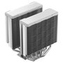 DeepCool AG620 G2 WH ARGB Refrigerador de CPU, 2 Ventiladores Blanco ARGB 120 mm, Soportes LGA1700/1851, AM4/AM5, 159 mm