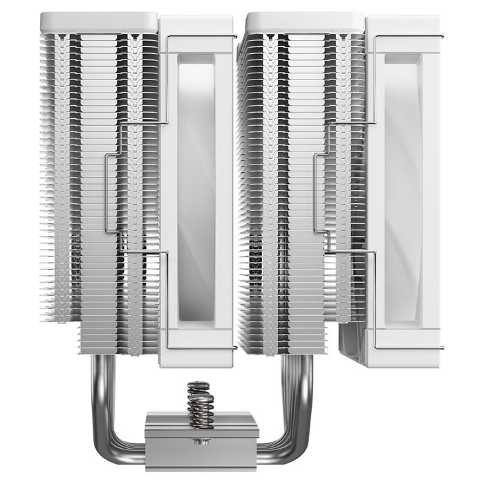 DeepCool AG620 G2 WH ARGB Refrigerador de CPU, 2 Ventiladores Blanco ARGB 120 mm, Soportes LGA1700/1851, AM4/AM5, 159 mm