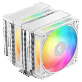 DeepCool AG620 G2 WH ARGB Refrigerador de CPU, 2 Ventiladores Blanco ARGB 120 mm, Soportes LGA1700/1851, AM4/AM5, 159 mm