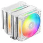 DeepCool AG620 G2 WH ARGB Refrigerador de CPU, 2 Ventiladores Blanco ARGB 120 mm, Soportes LGA1700/1851, AM4/AM5, 159 mm