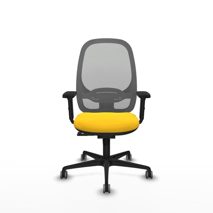 PIQUERAS Y CRESPO Silla de oficina Cilanco con mecanismo Sincro, Amarillo y Gris PIQUERAS Y CRESPO Silla de oficina Cilanco con mecanismo Sincro, Amarillo y Gris