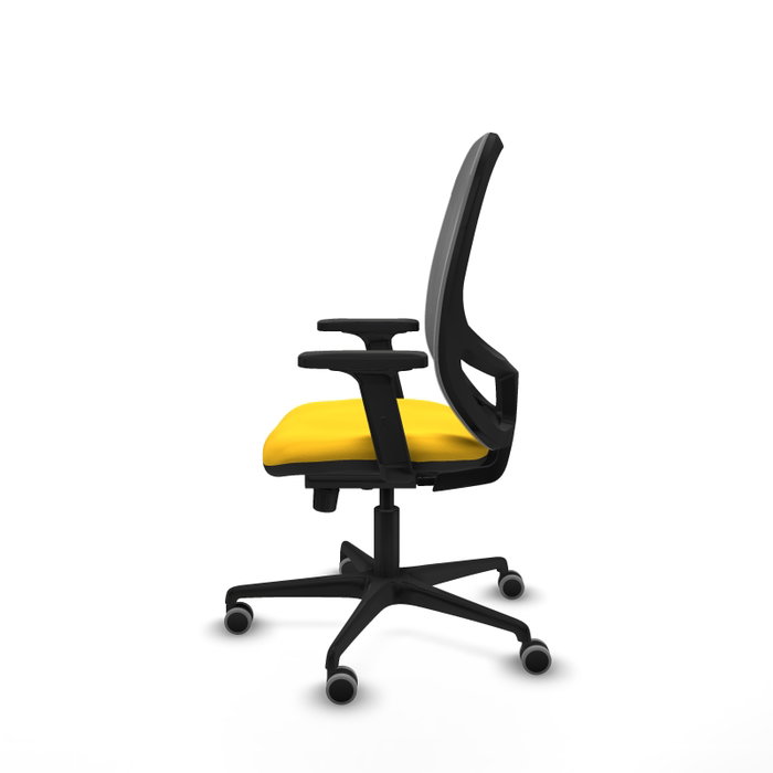 PIQUERAS Y CRESPO Silla de oficina Cilanco con mecanismo Sincro, Amarillo y Gris PIQUERAS Y CRESPO Silla de oficina Cilanco con mecanismo Sincro, Amarillo y Gris