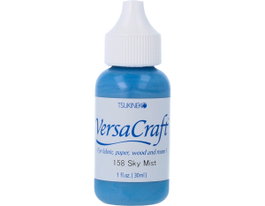 Tsukineko Tinta VERSACRAFT para textil color cielo neblinoso recarga 30ml