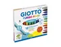 Giotto Rotulador Turbo Maxi Caja 12 Colores Lavables Punta Gruesa Bloqueada