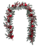 DKD Home Decor Guirnalda LED PVC Rojo 20x15x180 cm