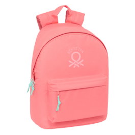 Safta Mochila Benetton Basics Coral para Portátil 14,1 pulgadas
