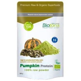 BIOTONA Proteína de Calabaza Cruda Bio 300g - Fuente de proteína vegetal para deportistas y veganos
