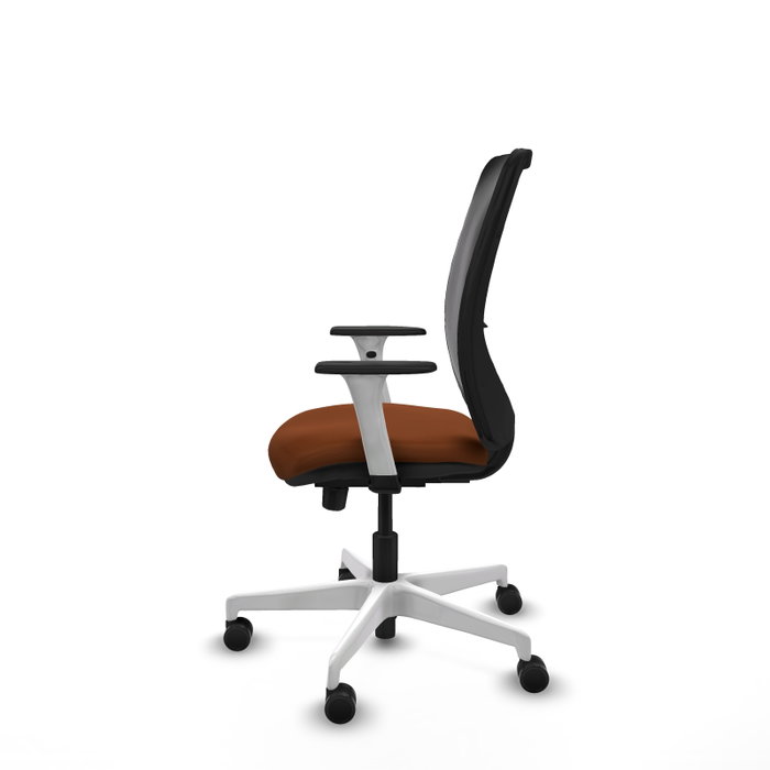 PIQUERAS Y CRESPO Silla de oficina Zulema con mecanismo Sincro/Traslack Marrón y Negro