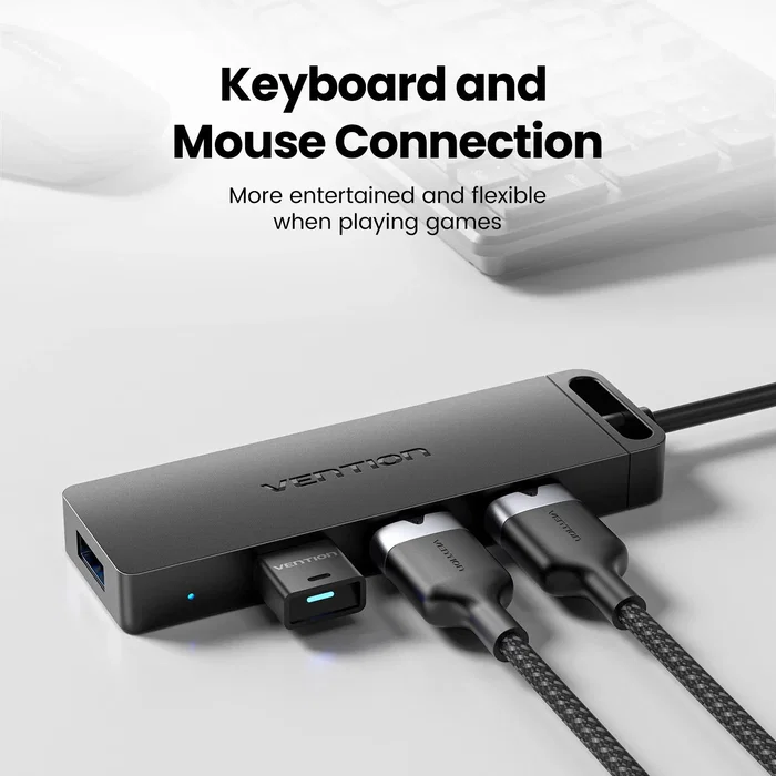 Vention Hub USB 3.0 CHLBB-SCB2 con 4xUSB y 1xUSB Tipo-C PD Vention Hub USB 3.0 CHLBB-SCB2 con 4xUSB y 1xUSB Tipo-C PD