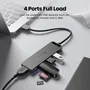 Vention Hub USB 3.0 CHLBB-SCB2 con 4xUSB y 1xUSB Tipo-C PD